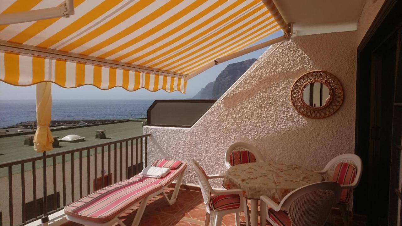 Apartment Mit Sonnenterrasse Und Panorama - Meerblick, 5 Min. Von Hafen + Strand Acantilado de los Gigantes Exterior photo